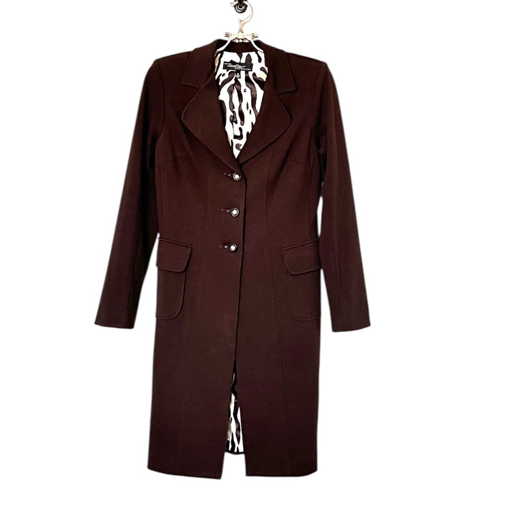 Cache Contour Collection Brown Trench Coat Size M